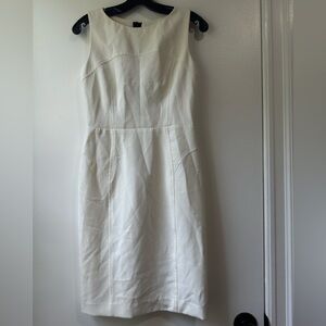 Milly White Paneled Sheath Dress Size 4